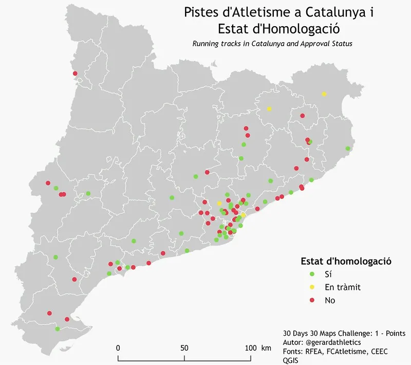 Catalonia athletics tracks