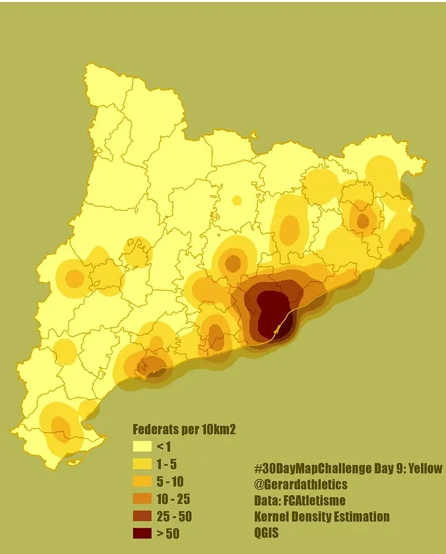 Athletes per Sq/km