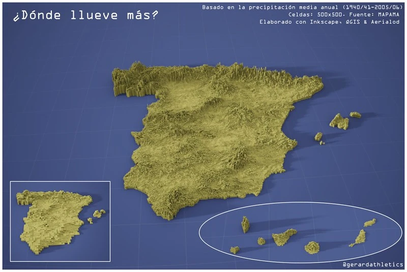 Precipitación España