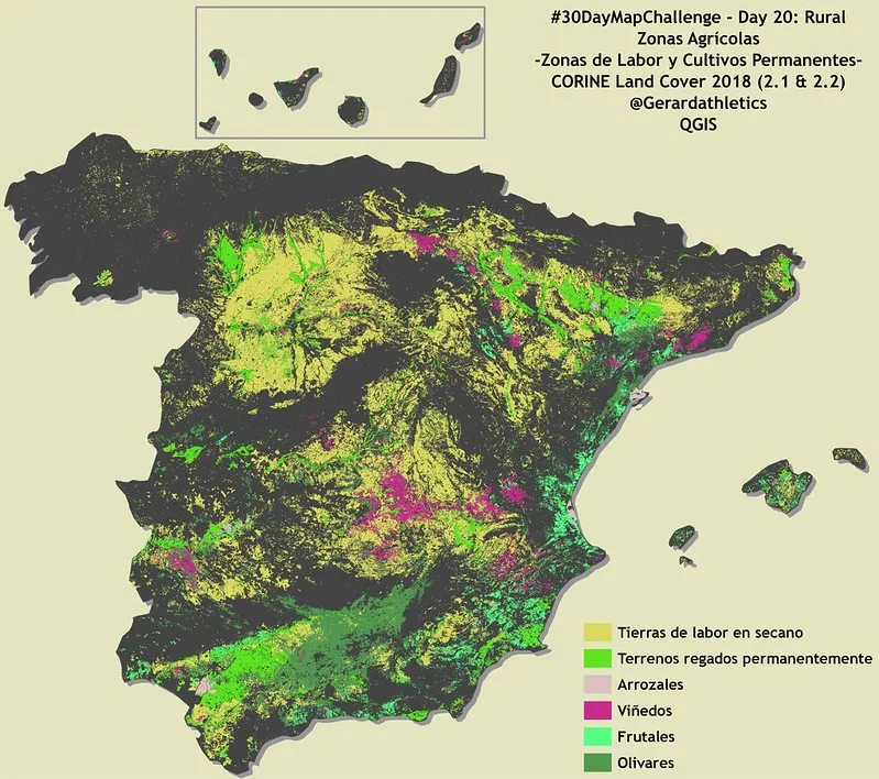 Spain's agricultural zones